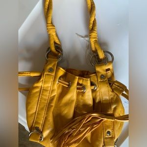 Y2K Boho Mini Shoulder Purse (Yellow)